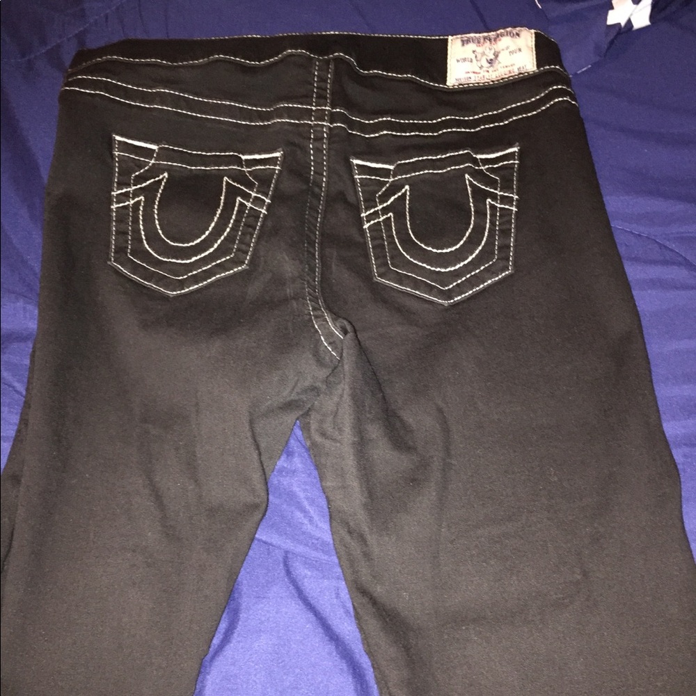 True Religion stretch pants black